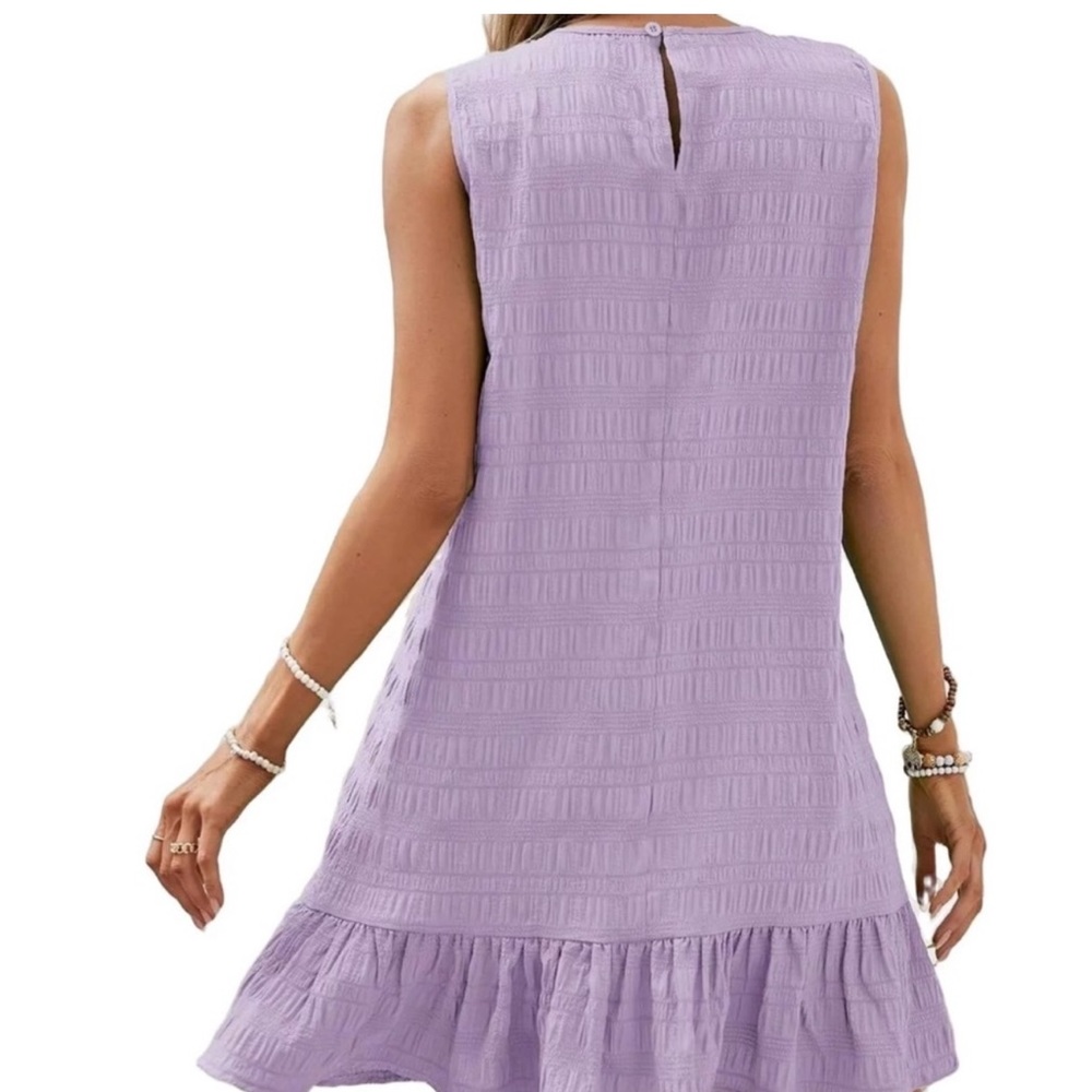 New purple sleeveless dress - Picture 2 of 3